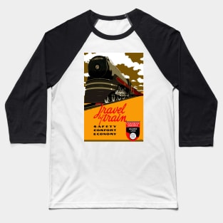 Canadian Pacific Travel By Train - Vintage Travel Baseball T-Shirt